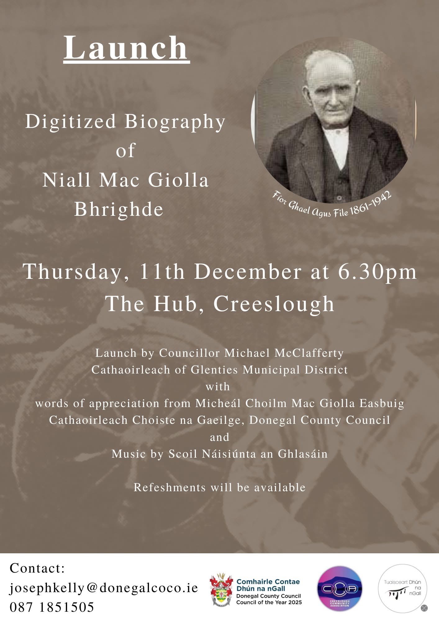 Digitized Biography of Niall Mac Giolla Bhrighde now available online