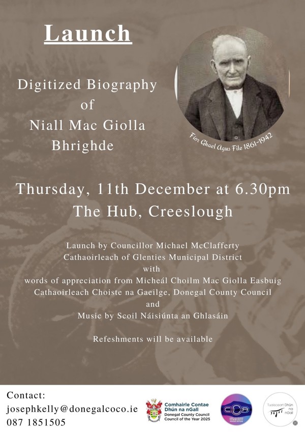 Digitized Biography of Niall Mac Giolla Bhrighde now available online
